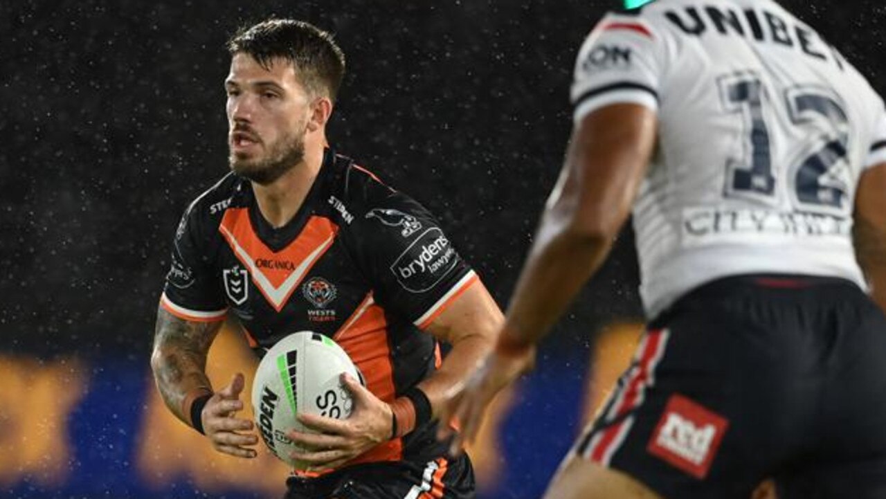 Oliver Gildart played eight NRL games in his debut season with Wests Tigers.