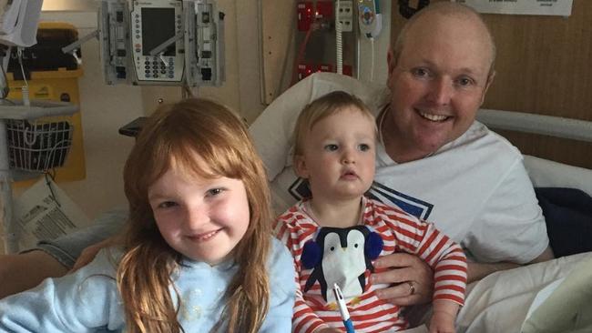 Jarrod Lyle with his daughters Lusi and Gemma. Picture: Instagram