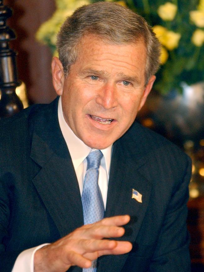 US President George W. Bush. Picture: Wally/Santana