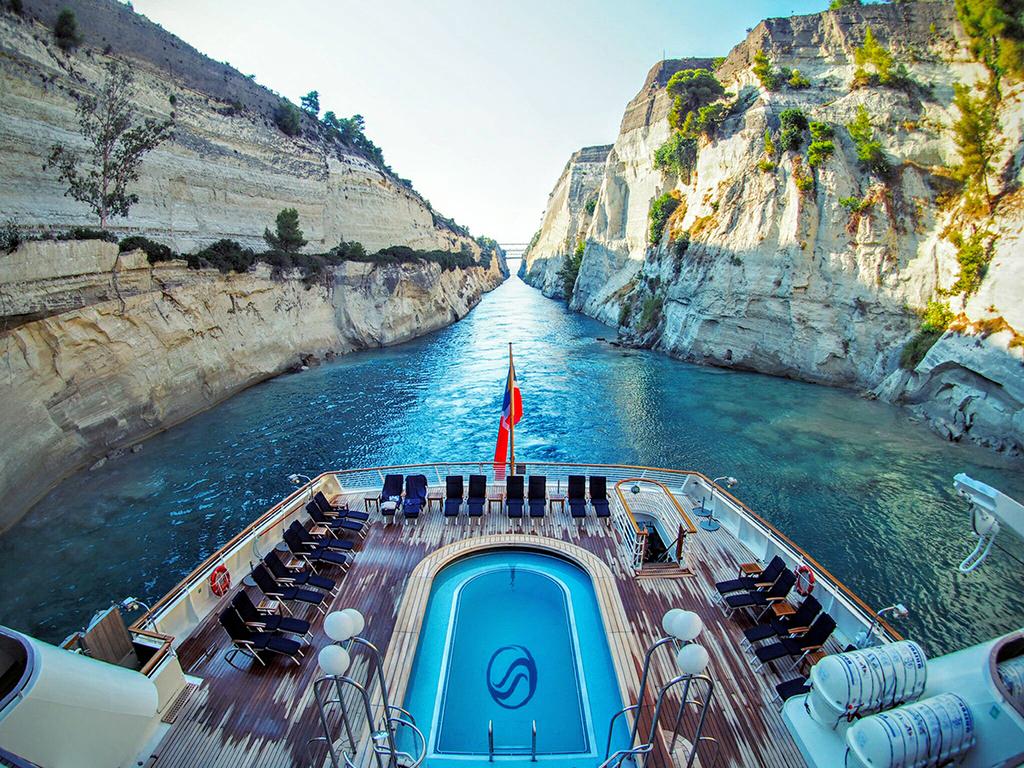 Greek Islands, on the straight and narrow