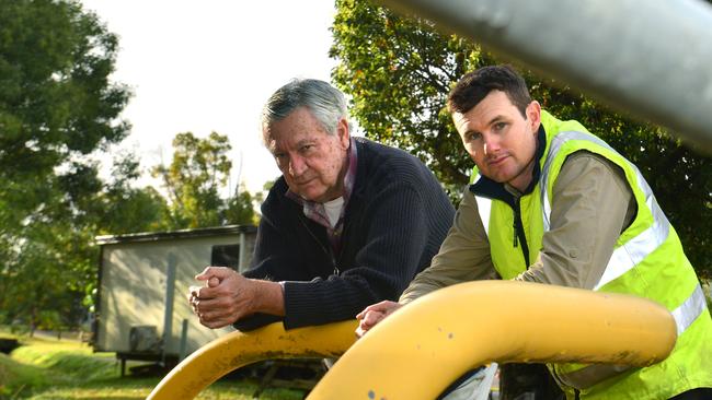 Beau Hartshorn, right, and Les Williams were impacted heavily by the Walton collapse.