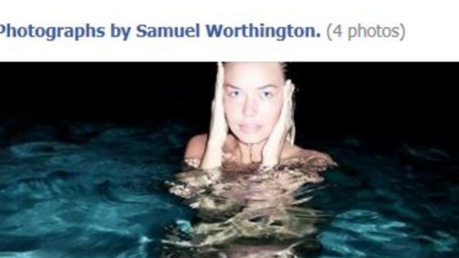 Did Sam Worthingtons Other Half Lara Bingle Breach Facebooks Nudity