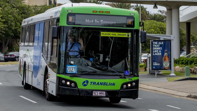 A bus travelling along Seaworld Drive at Main Beach. File image. Picture: Jerad Williams