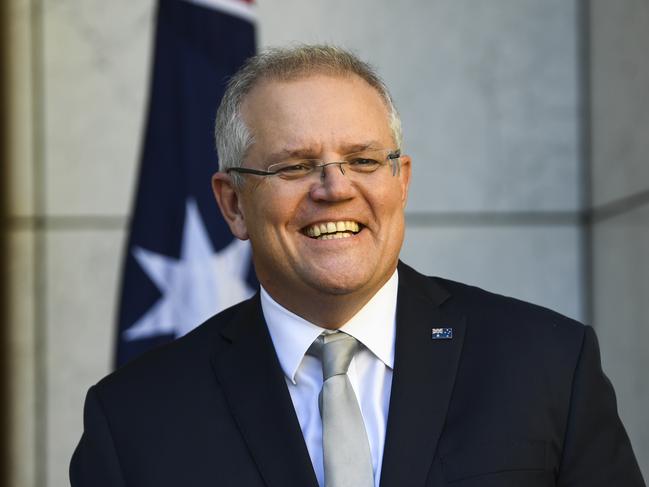 Australian Prime Minister Scott Morrison speaks to the media during a press conference at Parliament House in Canberra, Friday, June 26, 2020. (AAP Image/Lukas Coch) NO ARCHIVING