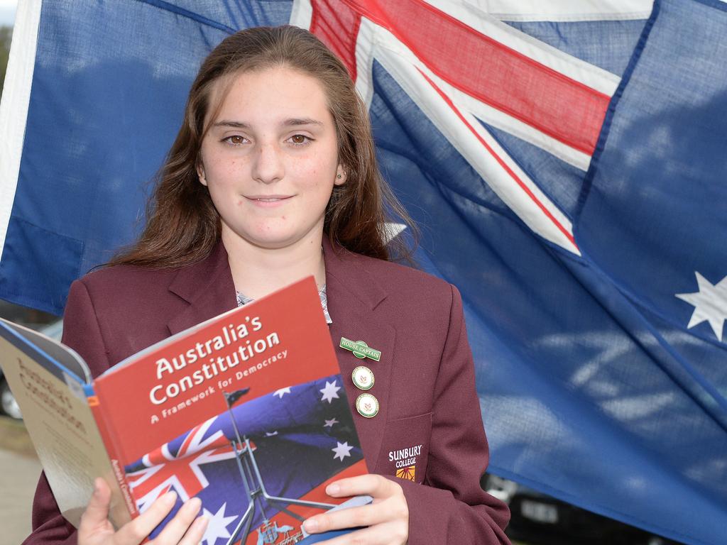 Local Sunbury College student Natasha Pedersoli is one of 120 Year 11 and 12 students selected to participate in the 21st National Schools Constitutional Convention, being held at The Museum of Australian Democracy at Old Parliament House in Canberra