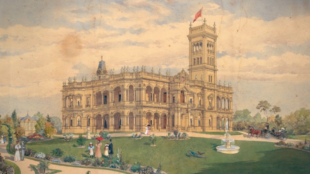 ‘Bracknell’, Matthew Davies mansion in Toorak, built during the land boom of the 1880s. Picture: State Library of Victoria