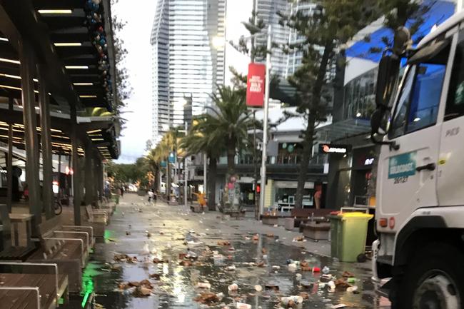 Gold Coast New Year's Day in Surfers Paradise. Picture: Emily Halloran 