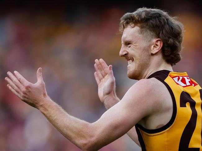 Denver Grainer-Barras is likely to leave Hawthorn. Picture: Dylan Burns/AFL Photos via Getty Images