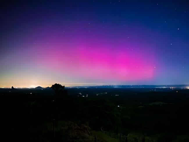 Aurora Australis captured on the Sunshine Coast. Photo: contributed.