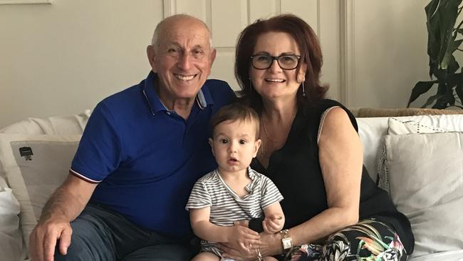 Joe and Anna Grillo with grandson Ari Bosi, 14 months. Picture: Supplied