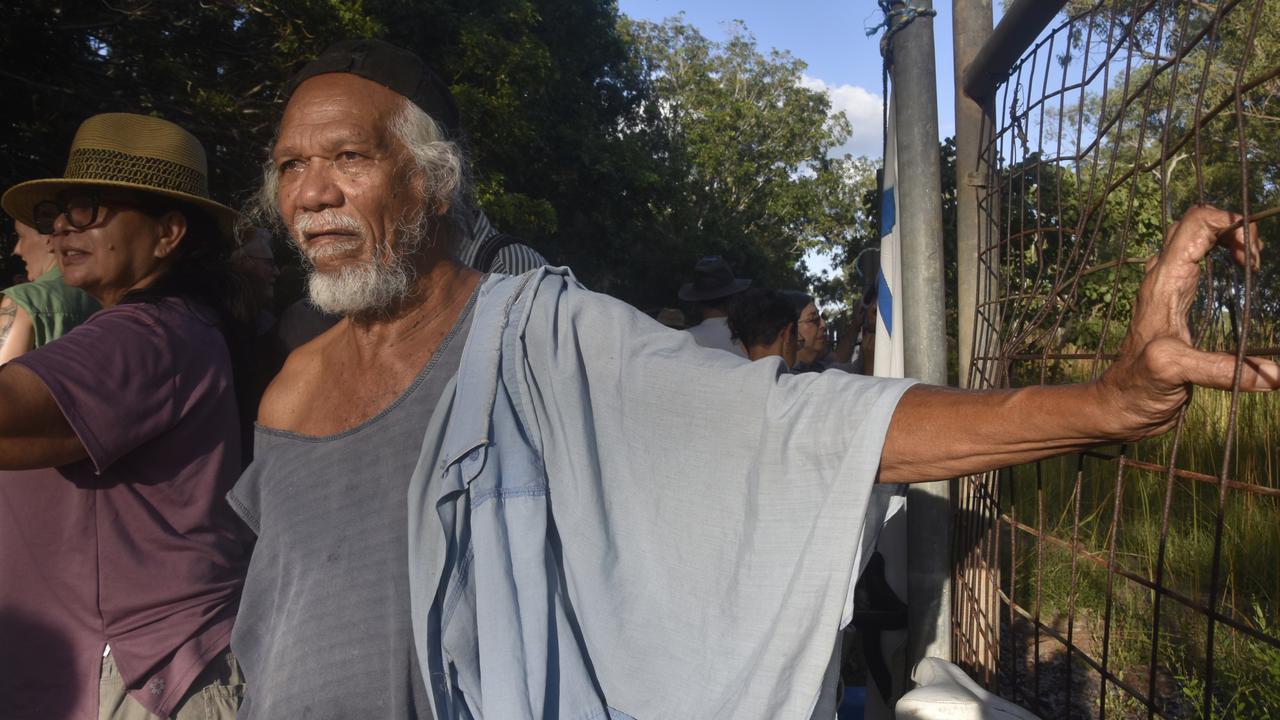 Larrakia Danggalaba Traditional Owner Tibby Quall opposed the Defence Housing Australia development at Lee Point.