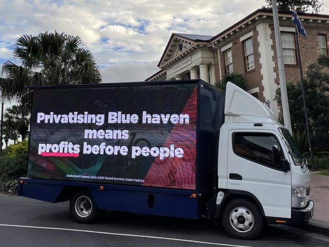 Kiama residents crowding the council chambers ahead of rescission motion not to sell the debt-ridden Blue Haven aged care facility. Monday, May 24, 2022. Picture: Dylan Arvela