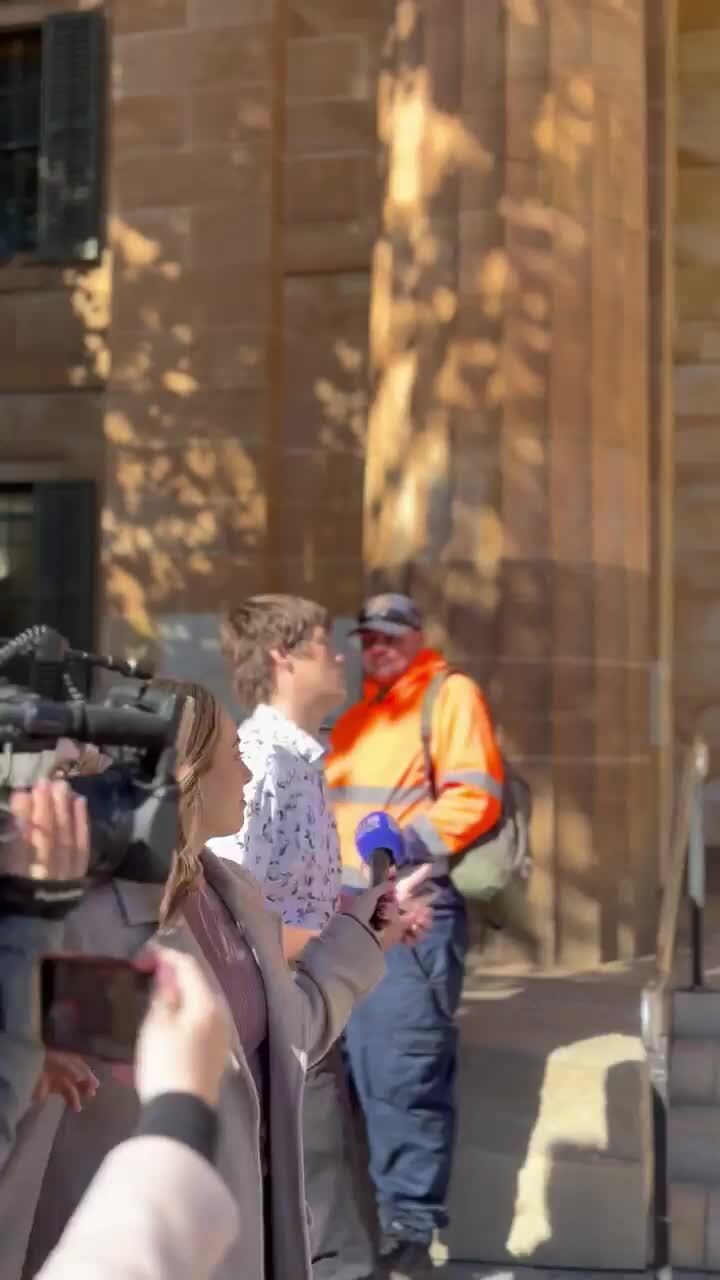 Accused bike-path booby trapper Levi Young-Henderson leaves court