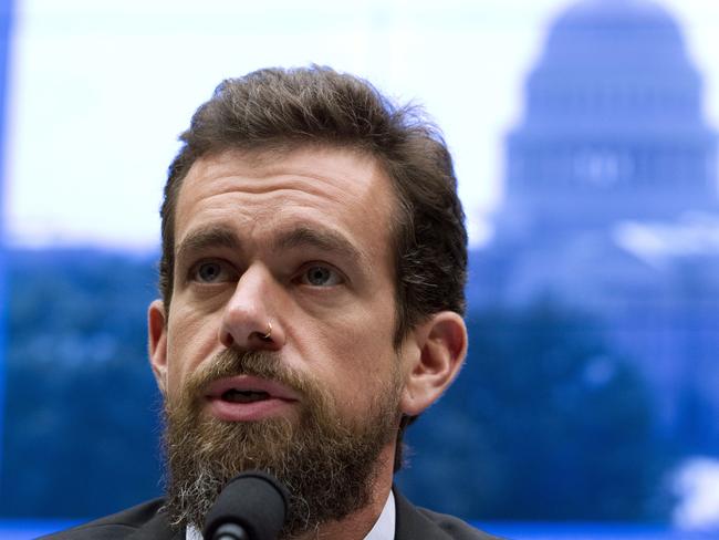 Twitter CEO Jack Dorsey. The Twitter share price dropped after his announcement, but the political ad ban is not expected to be a huge revenue loss for the company. Picture: AP Photo/Jose Luis Magana