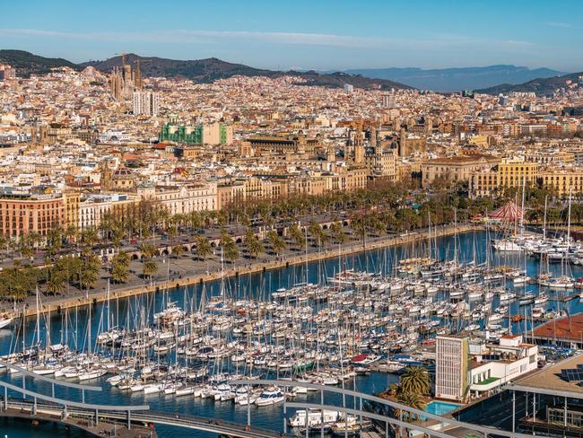 The Port Vell area in Barcelona. Photo: Getty Images