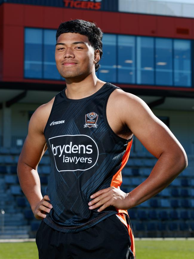 Makasini is an up-and-coming Tigers star. Picture: Max Mason-Hubers