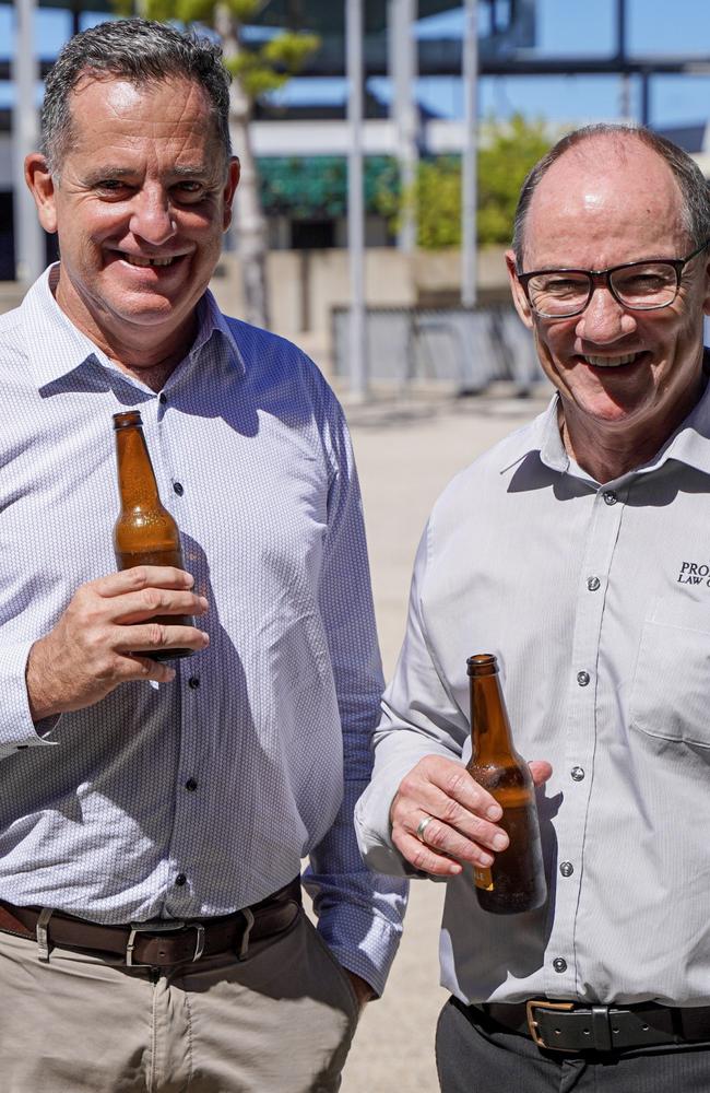 ReNew Mackay property developers Craig Percival and Sean Kelly have won the tender to develop land in Mackay's Waterfront Priority Development Area. Picture: Tara Miko