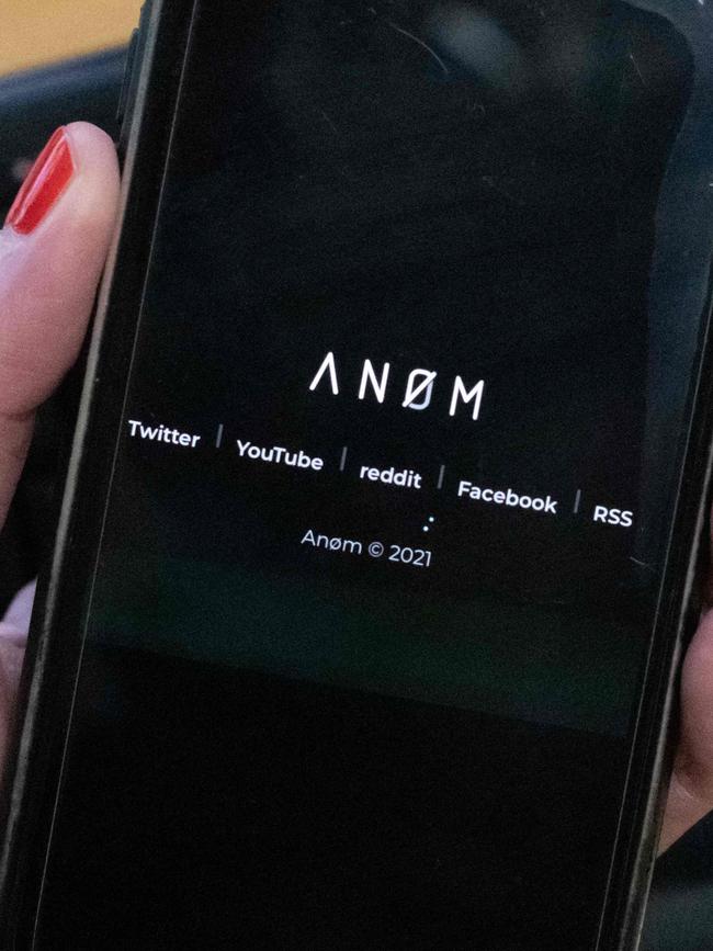 The AN0M app was not as covert as its users might have hoped. Picture: AFP