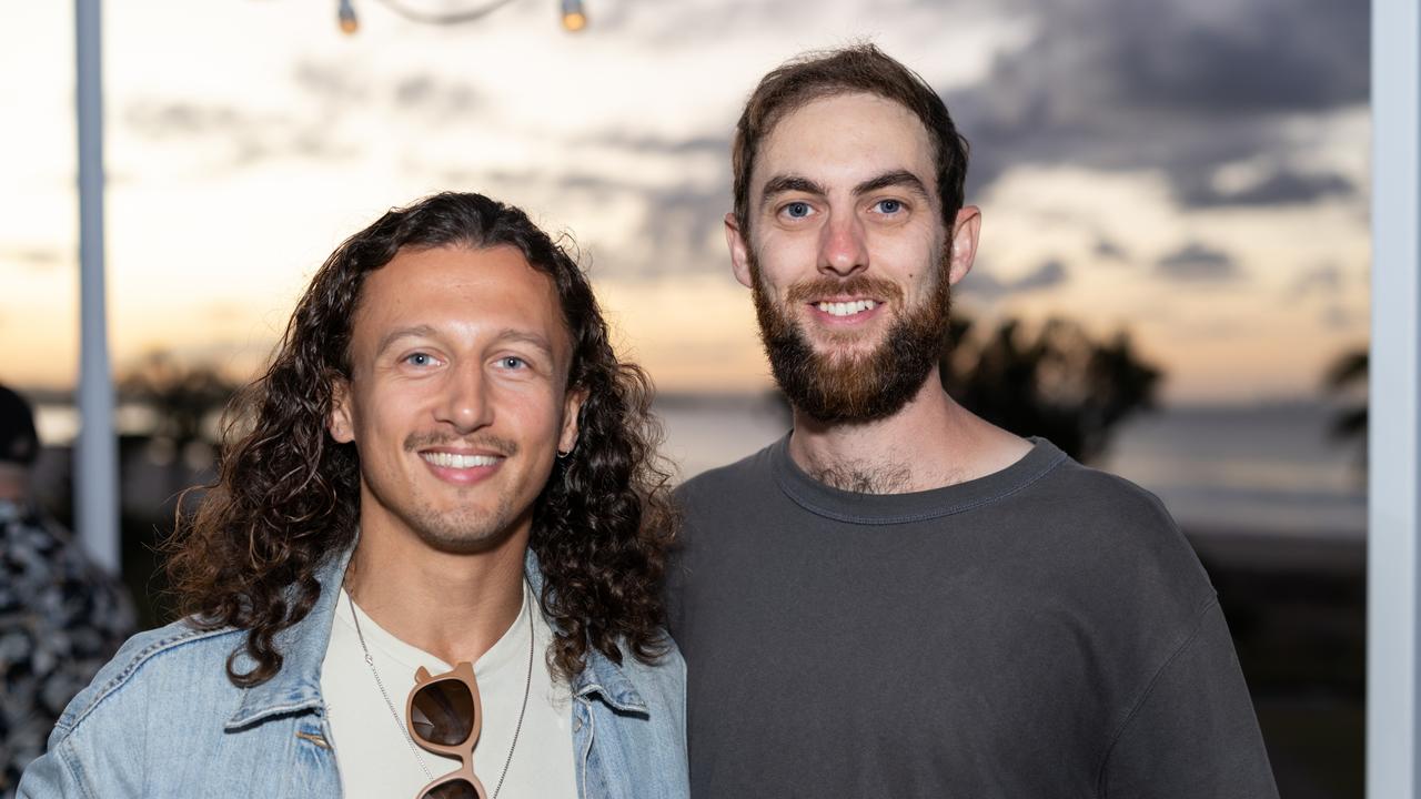 Danny Hayes and John Heathcote for The Pulse at Tequila Herradura Pop Up at the Pink Hotel, Coolangatta May 5 2023. Picture: Celeste Humphrey