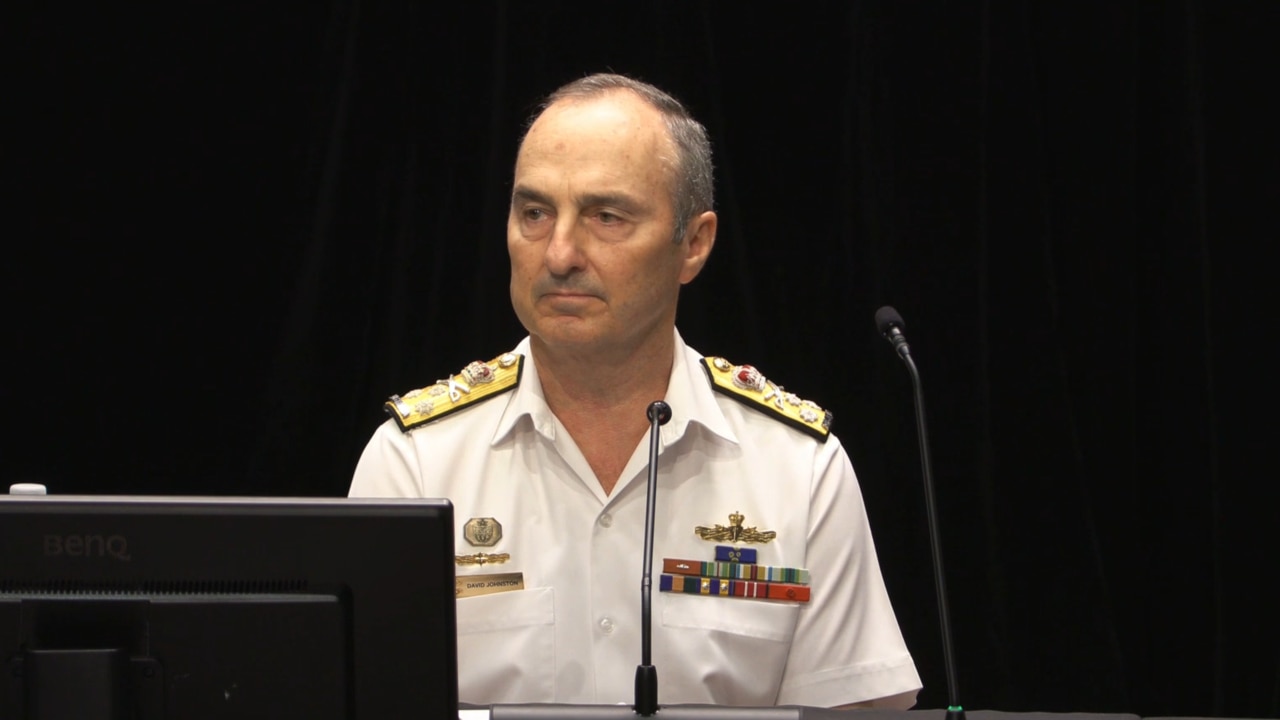 Vice Chief of the Australian Defence Force Vice Admiral David Johnston gave evidence on Monday. Picture: Supplied