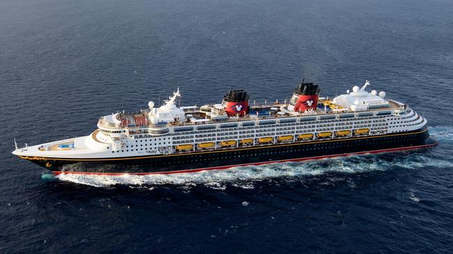 The Disney Wonder at sea. Picture: Todd Anderson