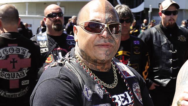 Rebels motorcycle gang boss AJ Graham. Picture: Supplied