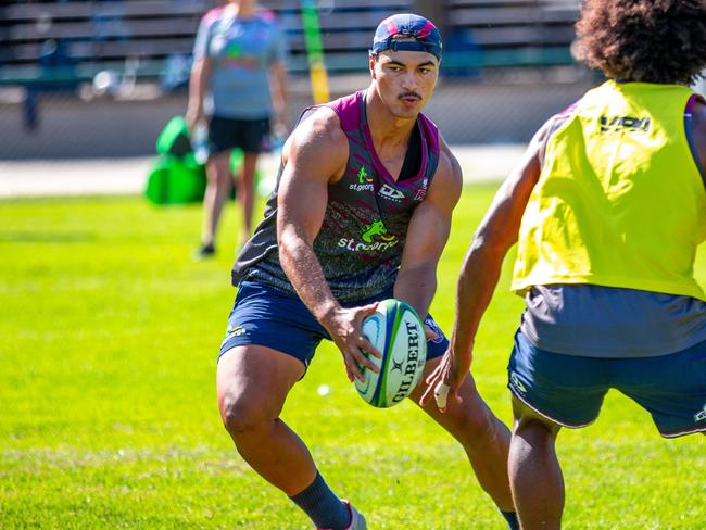 Jordan Petaia at training. Picture: Tom Mitchell, QRU