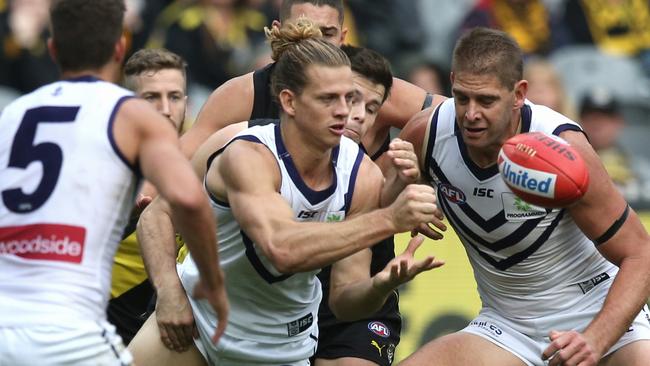 Nat Fyfe is likely to stay a Docker. Picture: Wayne Ludbey