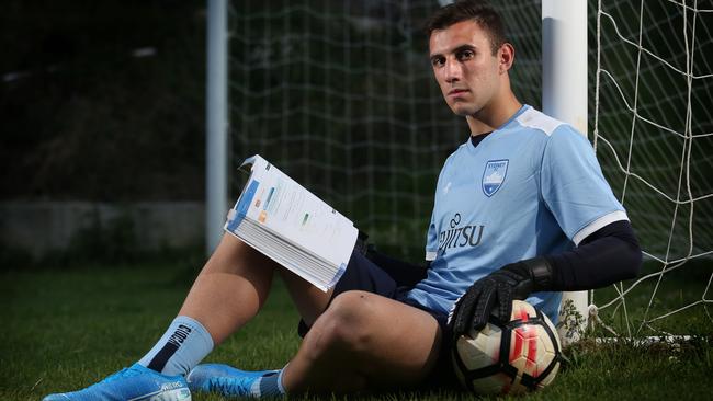 Sydney FC Academy goalie Adam Pavlesic will be hitting the books in between training for the World Cup.