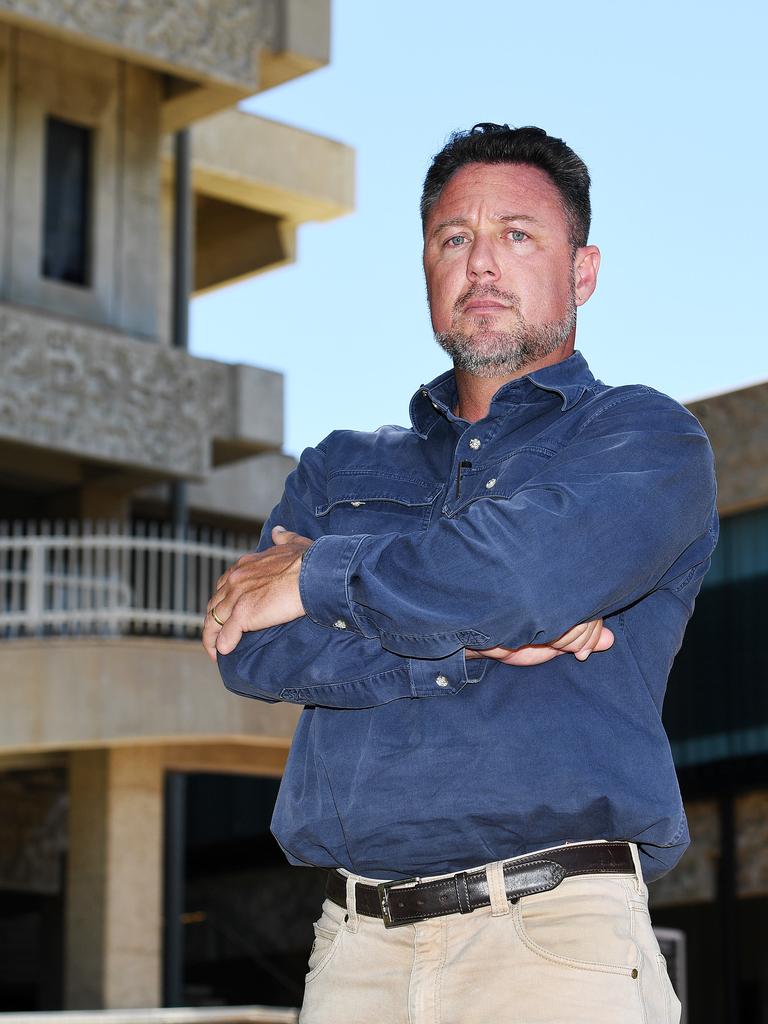 State Member for Hinchinbrook Nick Dametto outside Townsville Magistrates Court. Picture: Shae Beplate.