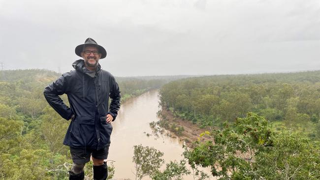 Simon Cleary on the pilgrimage along the Brisbane River.