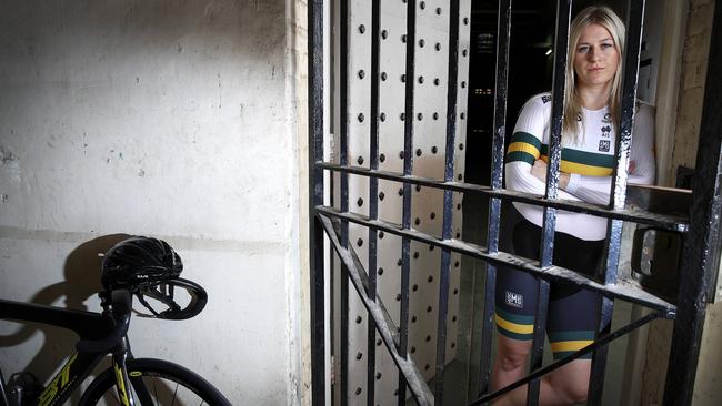 Stephanie Morton is studying a bachelor of criminology and criminal justice and hopes to join the police force when she retires from riding. Picture Sarah Reed