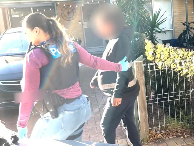 A 34-year-old woman was also arrested. Picture: Victoria Police