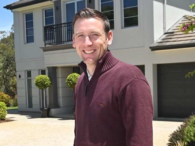 Robbie Cornthwaite at his Bridgewater home. Picture: Keryn Stevens