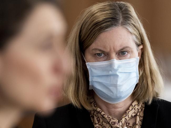 NSW Chief Health Officer Kerry Chant speaks to the media. Picture: Getty Images.