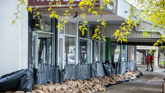 A local business prepares for the worst. Picture: Jason Edwards