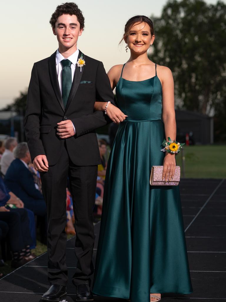Riley Sylvester and Jessica Bate at the 2024 Rockhampton Grammar School formal.