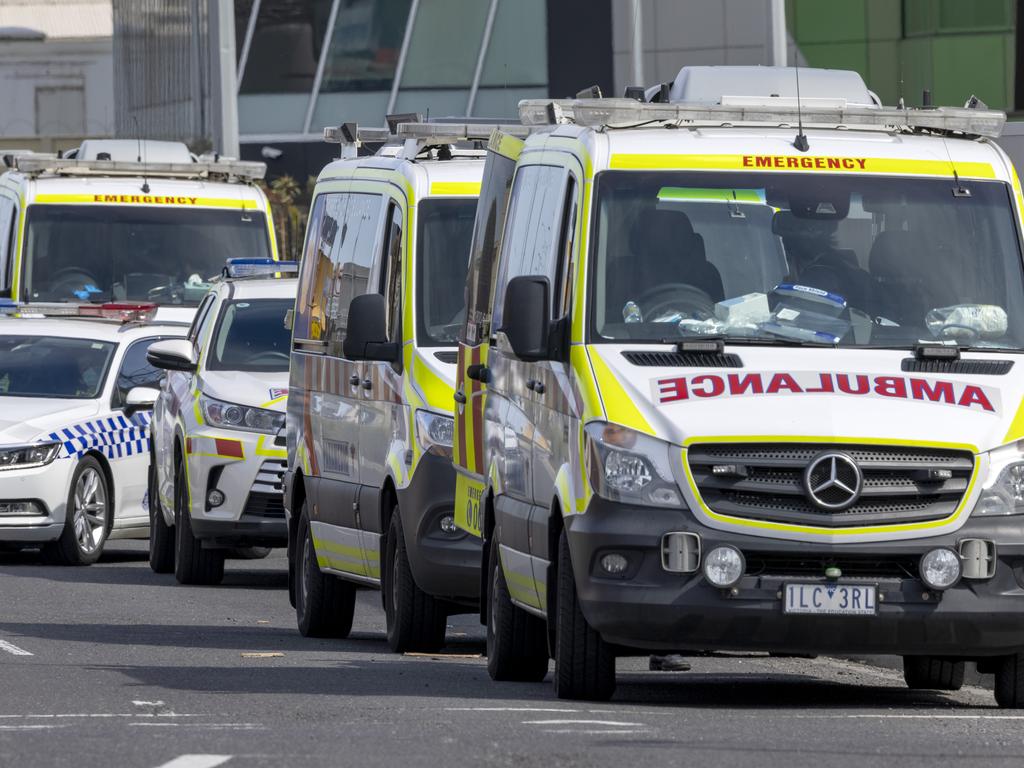 Extreme demand for ambulance services across Melbourne prompted major delays. Picture: David Geraghty