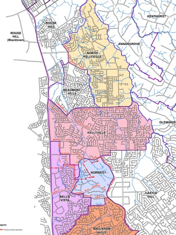 New suburb lines and names were approved by the NSW Government this week.