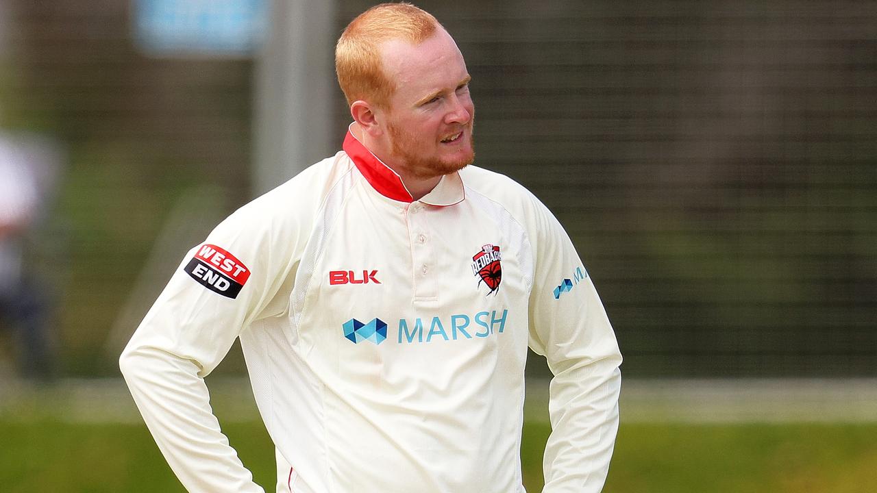 It was a frustrating day for South Australian leg-spinner Lloyd Pope.