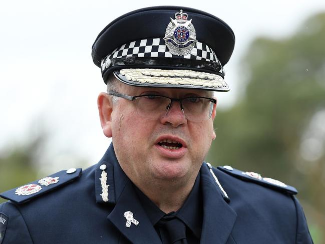 Outgoing Victoria Police Chief Commissioner Graham Ashton.