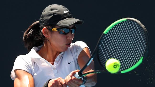 Astra Sharma takes on fellow Aussie Priscilla Hon today. Picture: Getty Images