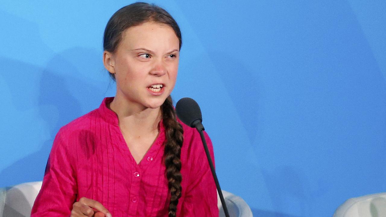 Greta Thunberg during her address at the UN Climate Action Summit on September 23.