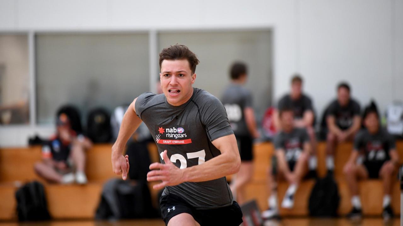 Mitchell Duval tested at last year’s South Australian draft combine. Picture: Tricia Watkinson