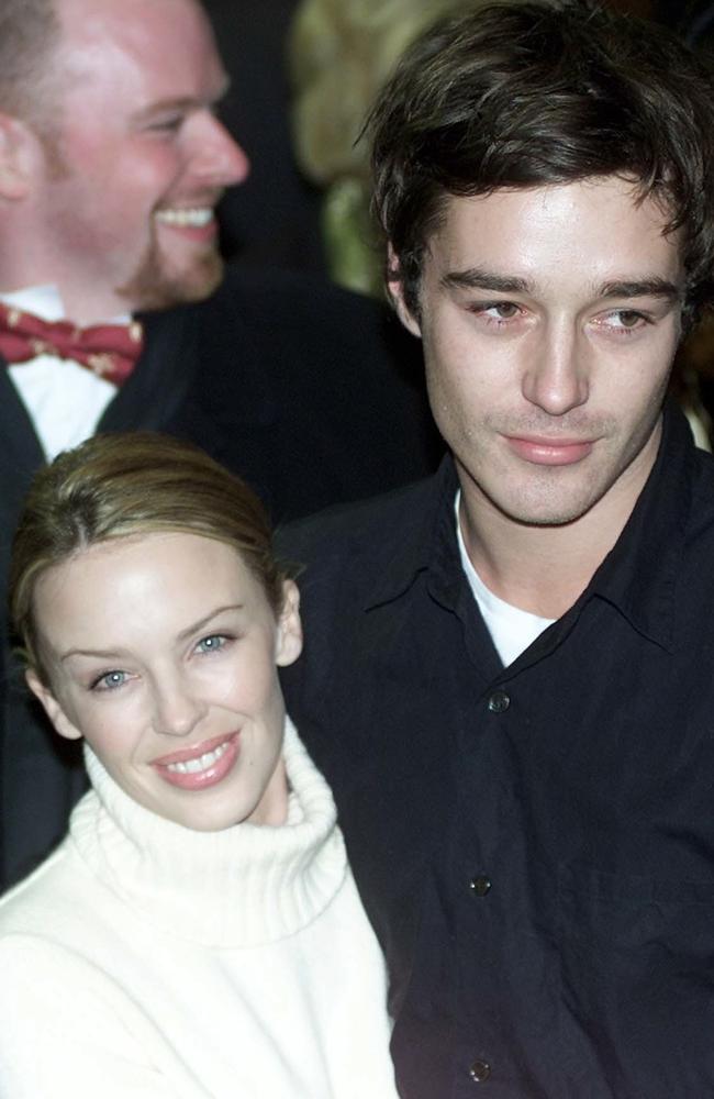 Kylie Minogue and British model James Gooding (above in 2000) had a tempestuous relationship after which he said he cheated on the Aussie icon. Picture: AP.