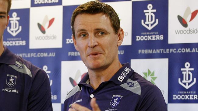 Simon Lloyd has been appointed Geelong’s new GM of football. He is pictured here at Fremantle in 2013.