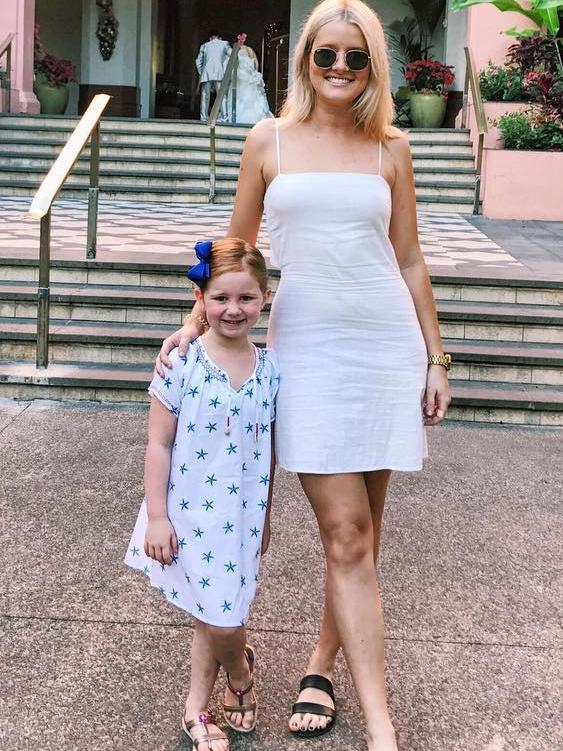 Ms Oldfield with Ms Jacenko’s daughter Pixie. Photo: Instagram