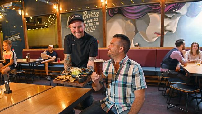 Head chef Greg Pierson and Lady Burra Brewhouse owner Steven Kidd. Picture: Tom Huntley