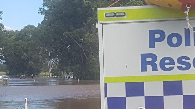 DRIVER RESCUE: Officers from Richmond Police District Police Rescue were at Rappville to assist with flood recovery and rescue operations on March 24, 2021.