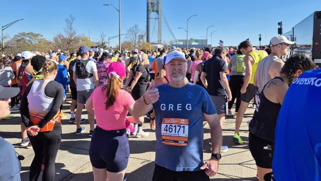 Greg was among 50,000+ runners taking part on Sunday in New York.